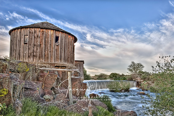 Evening Light along the Lost river near Richfield, Idaho