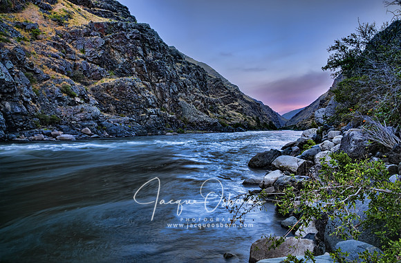 Sunset on the Snake River - Hell's Canyon - Jacque Osborn Photography - Buhl, Idaho Photographer