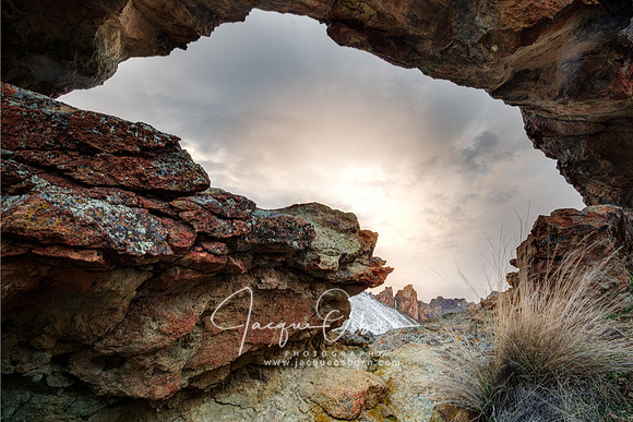 Sunset through an Owhyee Arch, Oregon - Jacque Osborn Photography - Buhl, Idaho Photographer