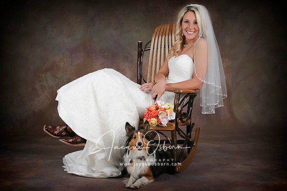 Bridal Wedding Portrait in the Studio - Jacque Osborn Photography - Buhl, Idaho