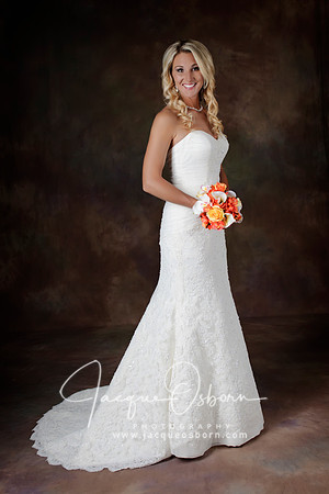 Bridal Wedding Portrait in the Studio - Jacque Osborn Photography - Buhl, Idaho