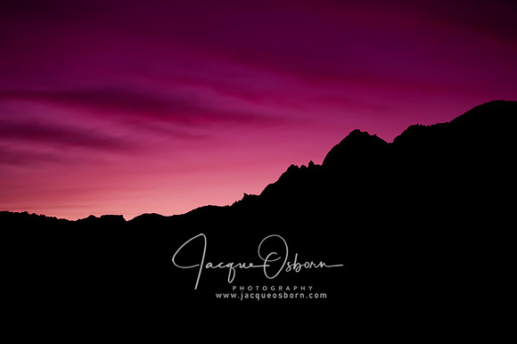 Sunset at the City of Rocks National Reserve, Idaho